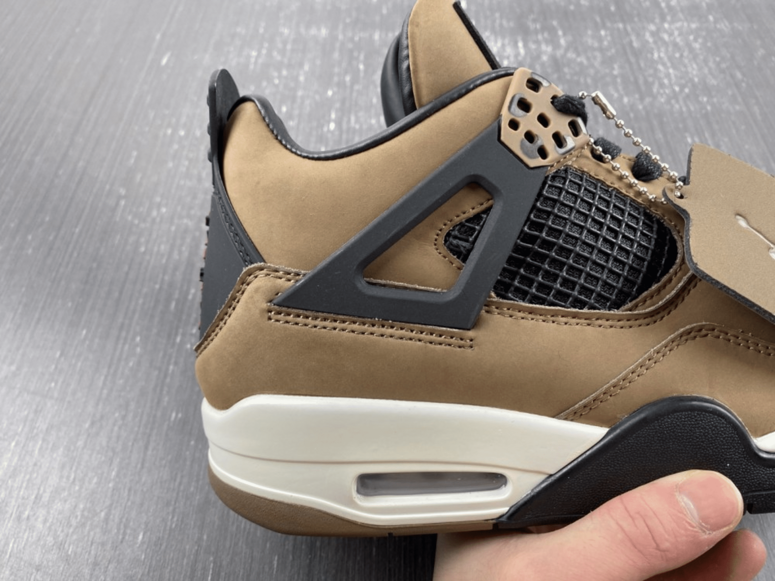 Travis Scott x Air Jordan 4 Olive Grey Black - 4