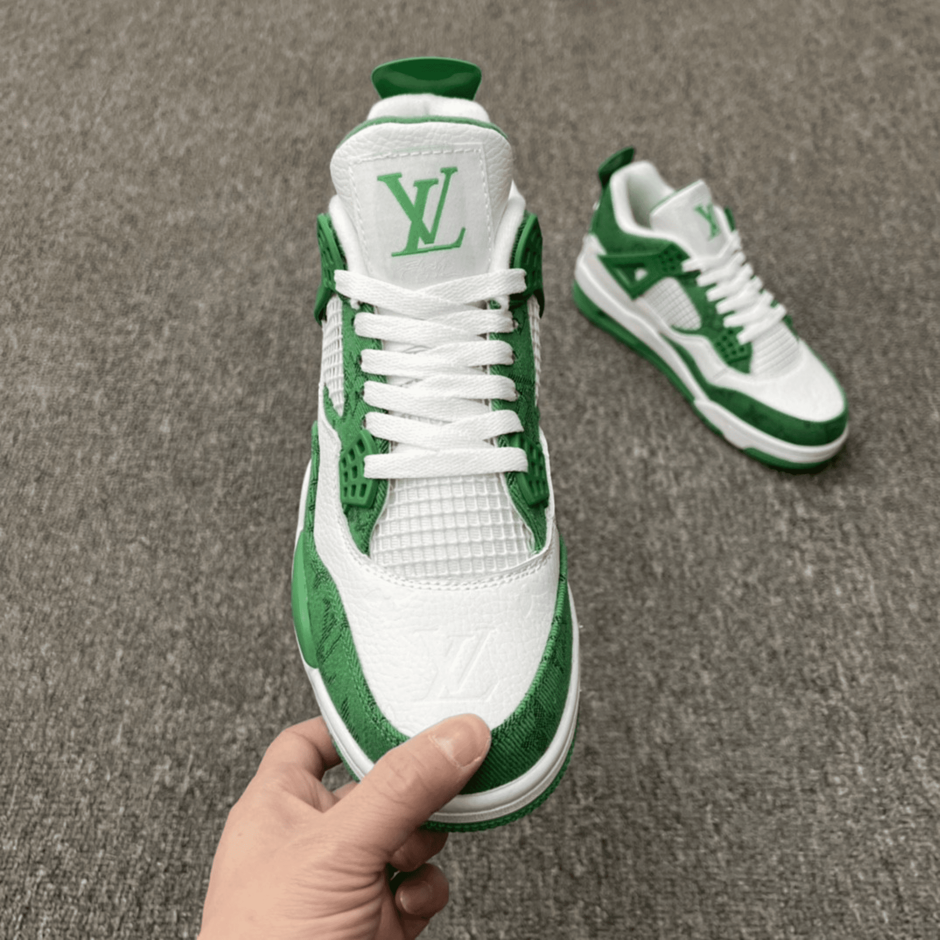 Air Jordan 4 x Louis Vuitton White Green - 2