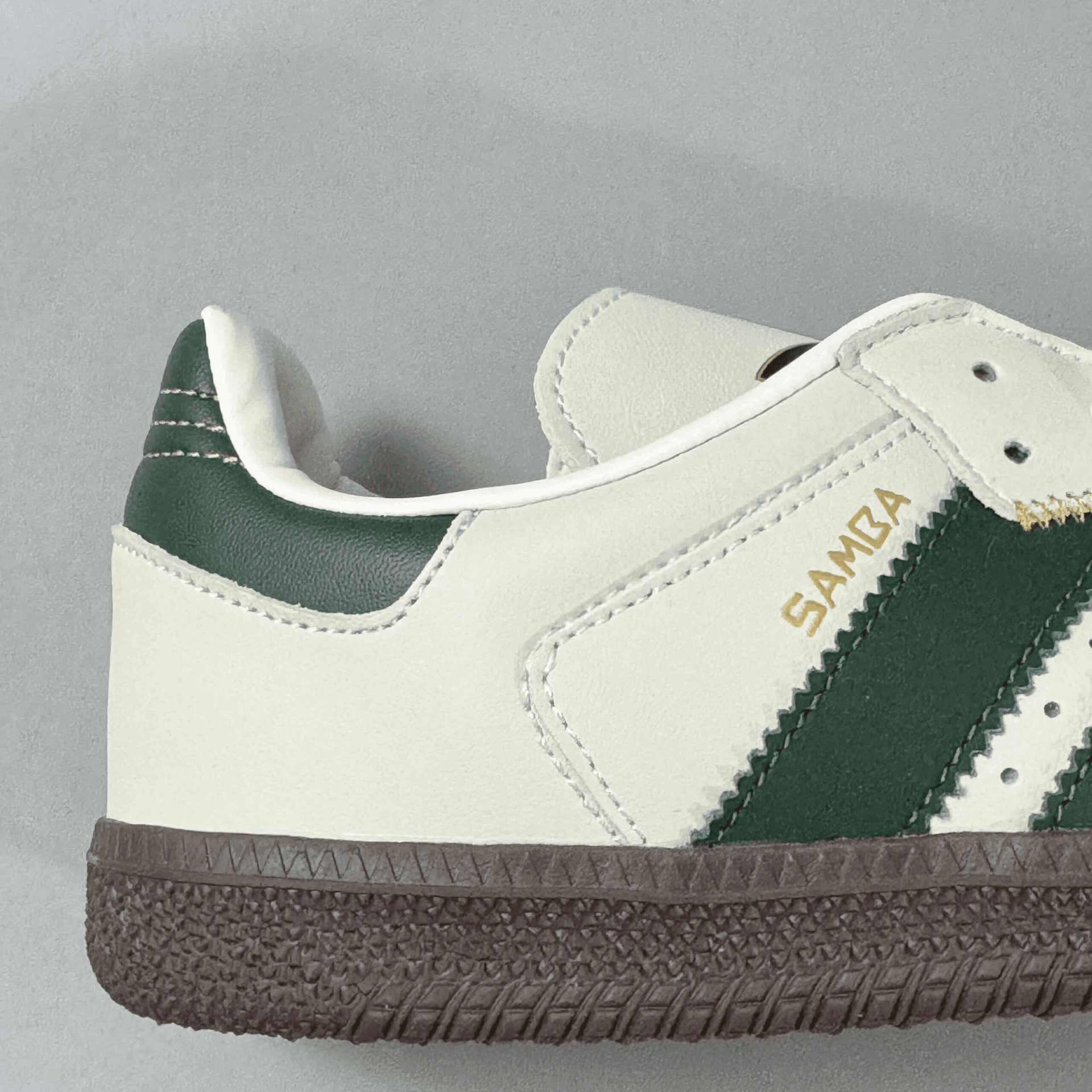 Adidas Samba Cloud White Green Gum - 2