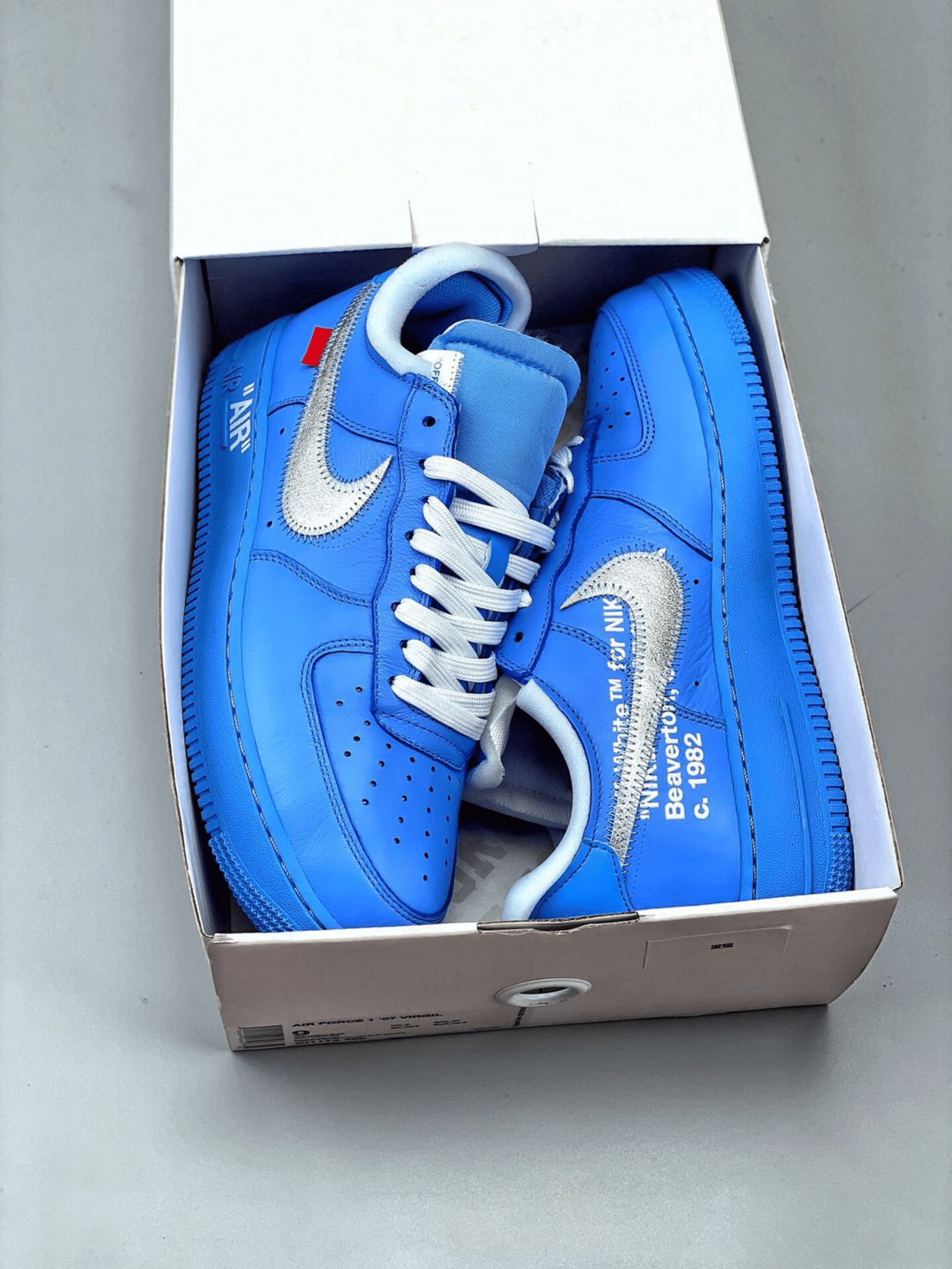 Off White x AF1 University Blue - 3