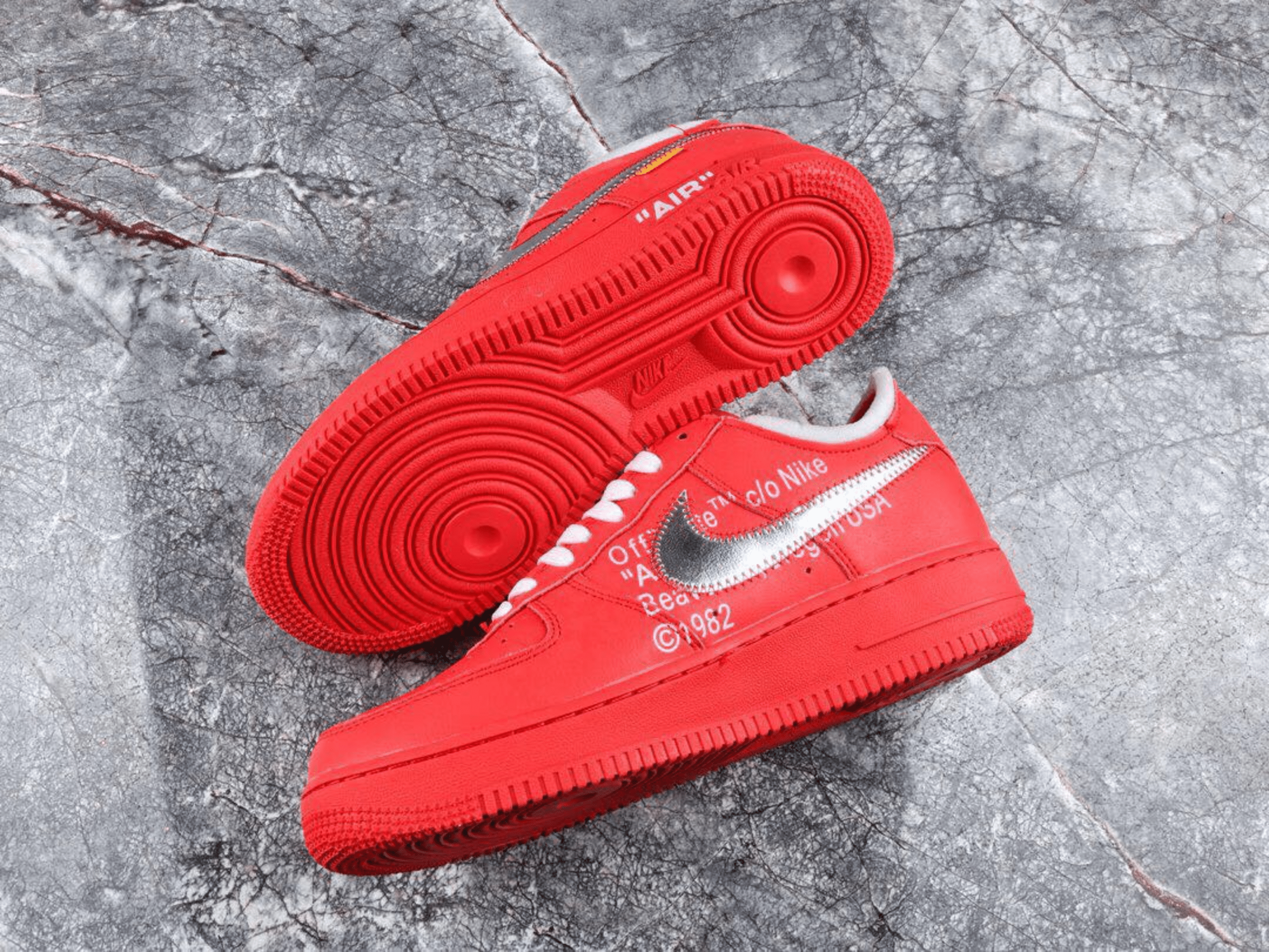 Off White x AF1 Red - 2